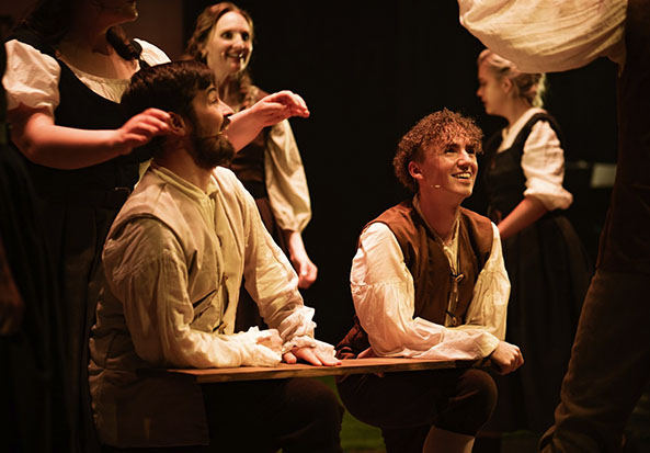 Performers on stage at dlr Mill Theatre