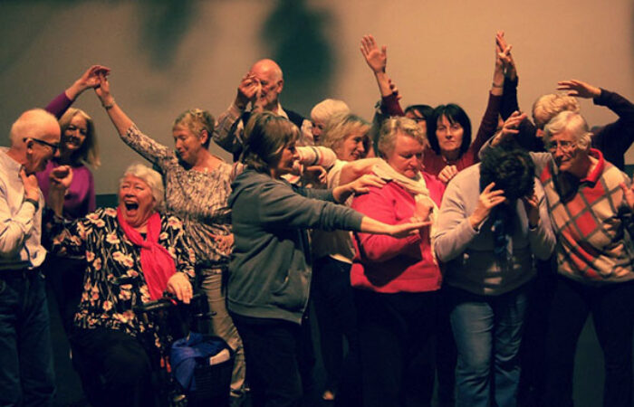 Our Neighbourhood company on stage at dlr Mill Theatre