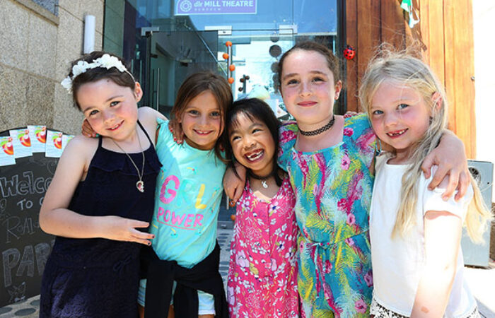 Happy Children standing outside at dlr Mill Theatre