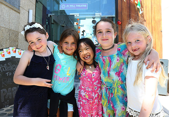 Happy Children standing outside at dlr Mill Theatre