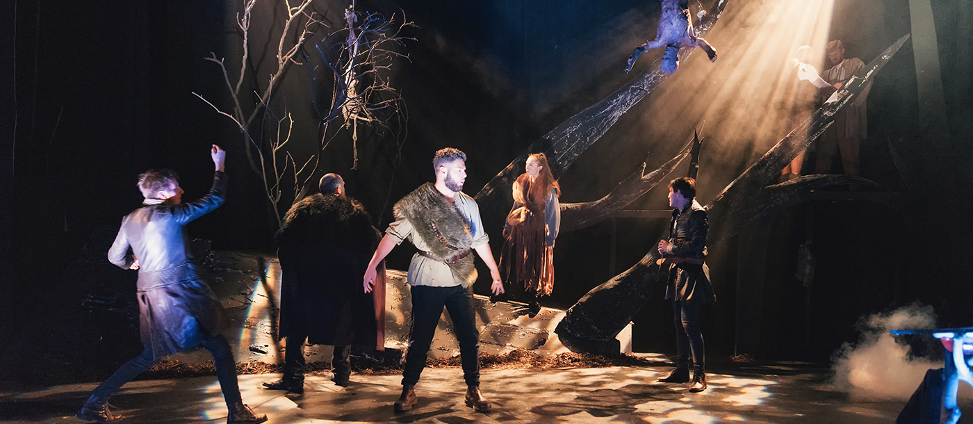 Macbeth on stage at the dlr Mill Theatre