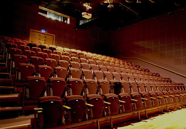 Karen Carleton seating at dlr Mill Theatre