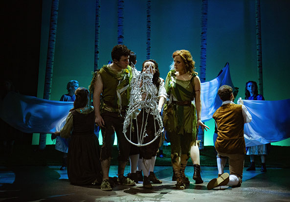 Performers on stage at dlr Mill Theatre