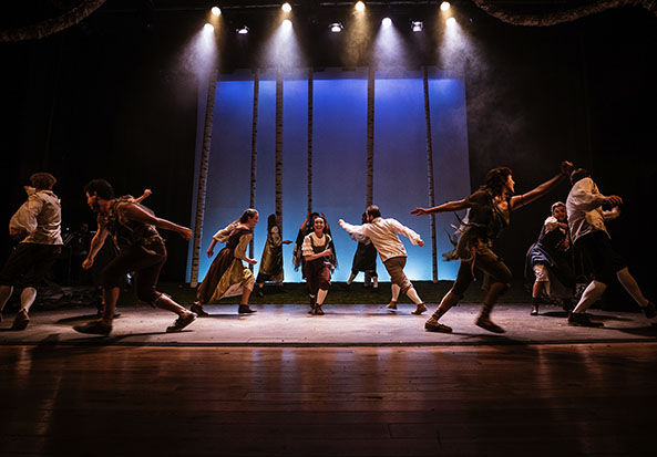 Performers on stage at dlr Mill Theatre