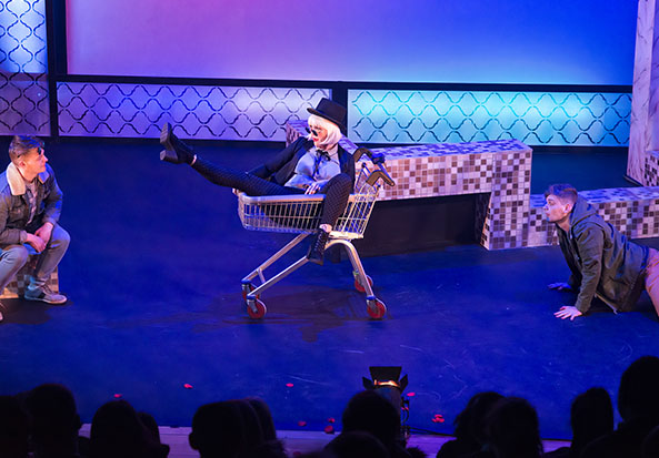 Performers on stage at dlr Mill Theatre